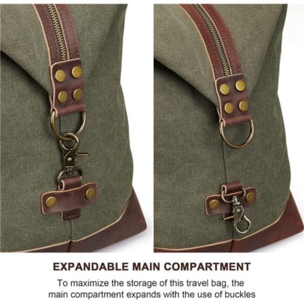 Canvas Duffel Bag for Men - Picture 4 of 7